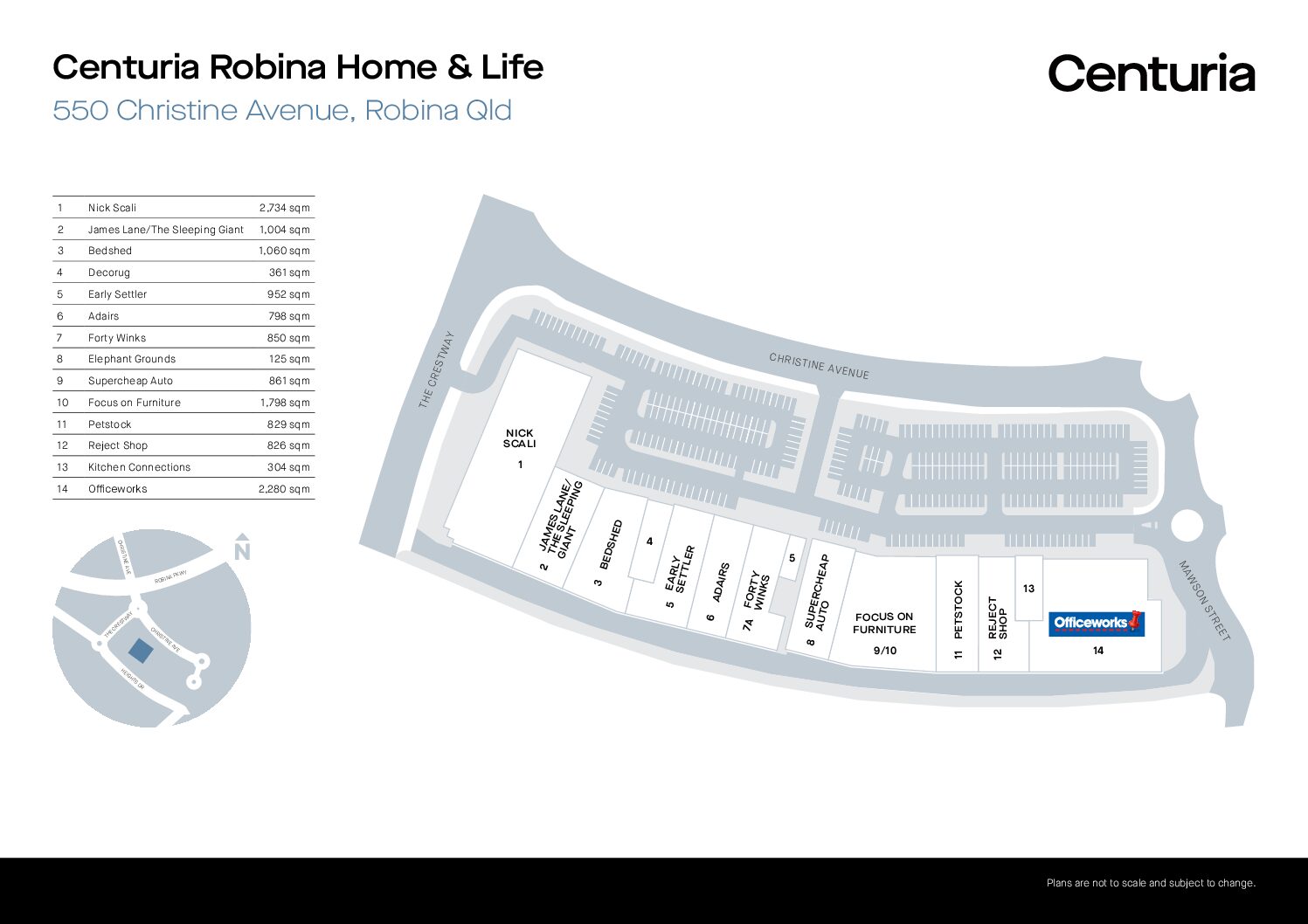 Centuria Robina Home & Life centre plan